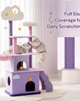70 inch Moonlight Palace Cat Tree full sisal scratching posts