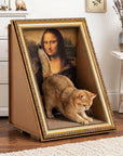 Reinforced Retro Art Cat Scratcher House
