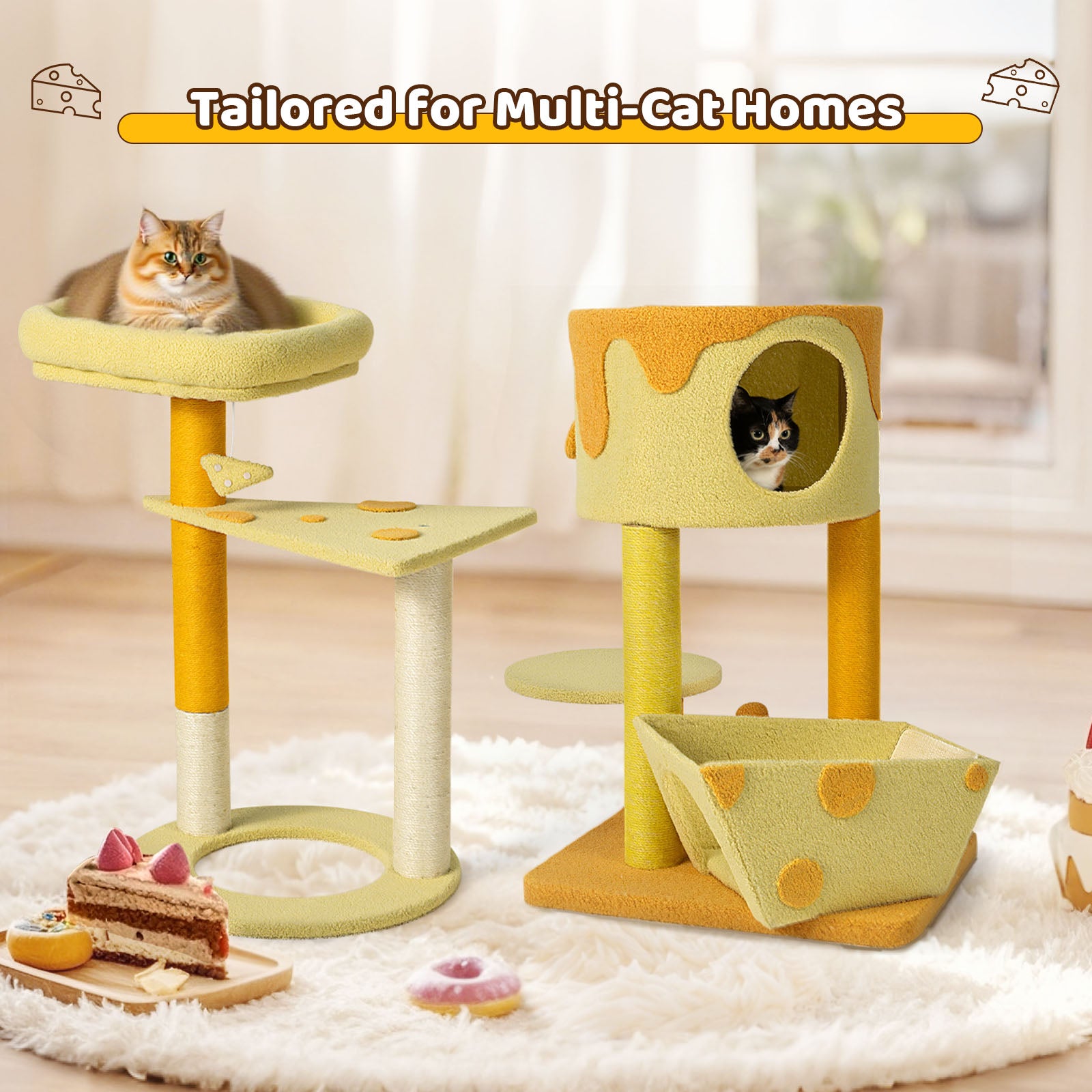 Transformable Cheese Cat Tree