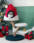 Santa Hat Cat Tree