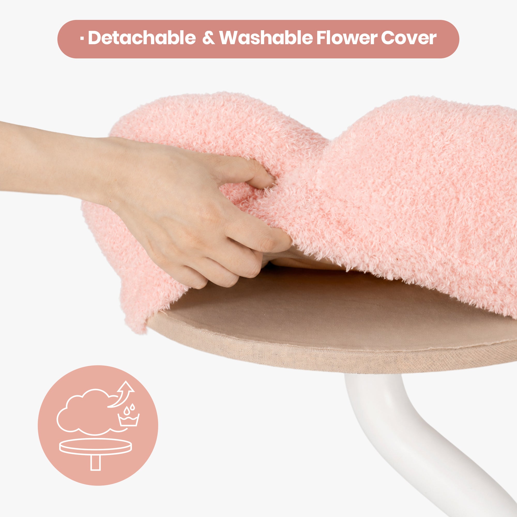 Cozy Flower Desk Cat Bed