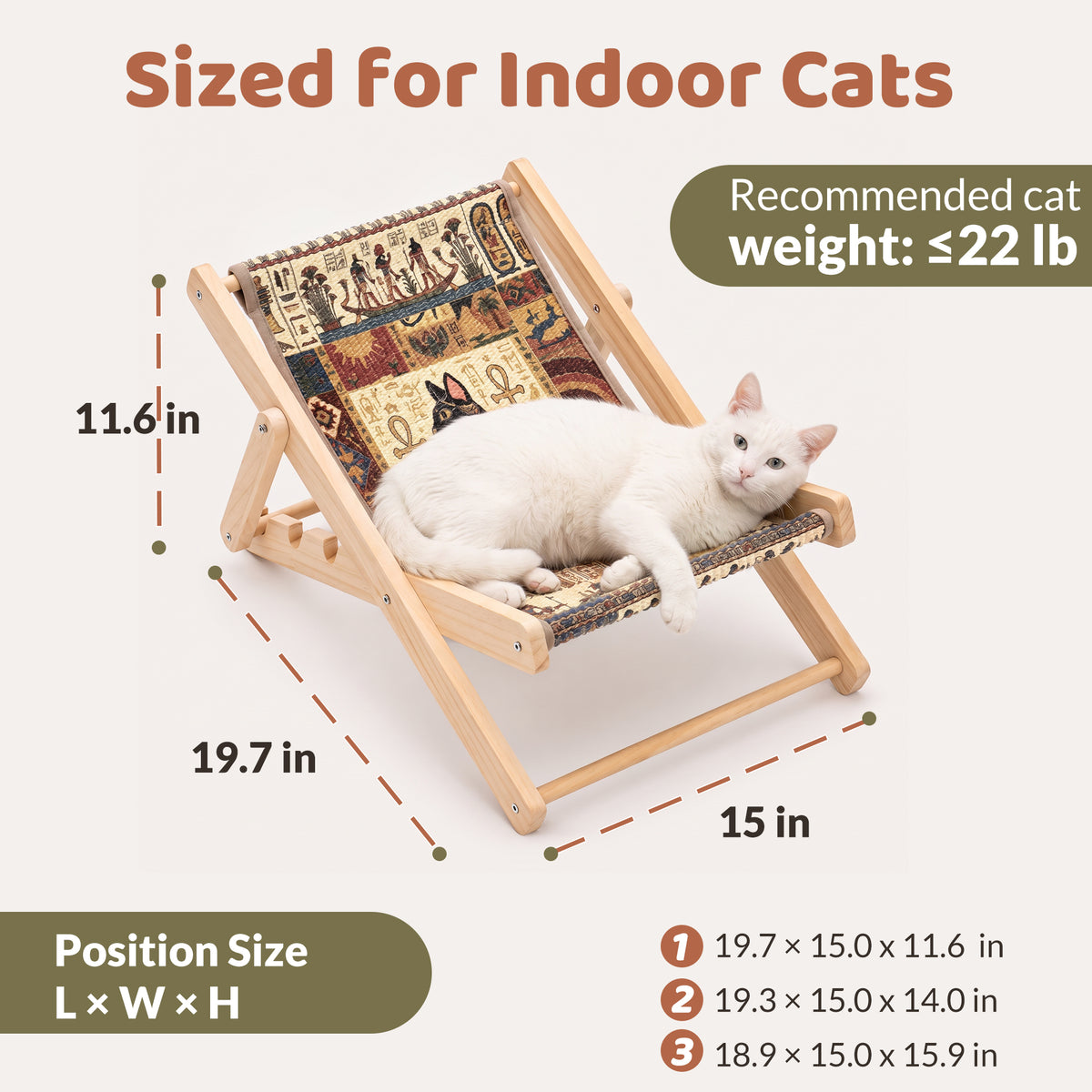 Foldable Cat Lounge Chair With Scratching Surface
