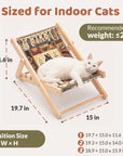 Foldable Cat Lounge Chair With Scratching Surface