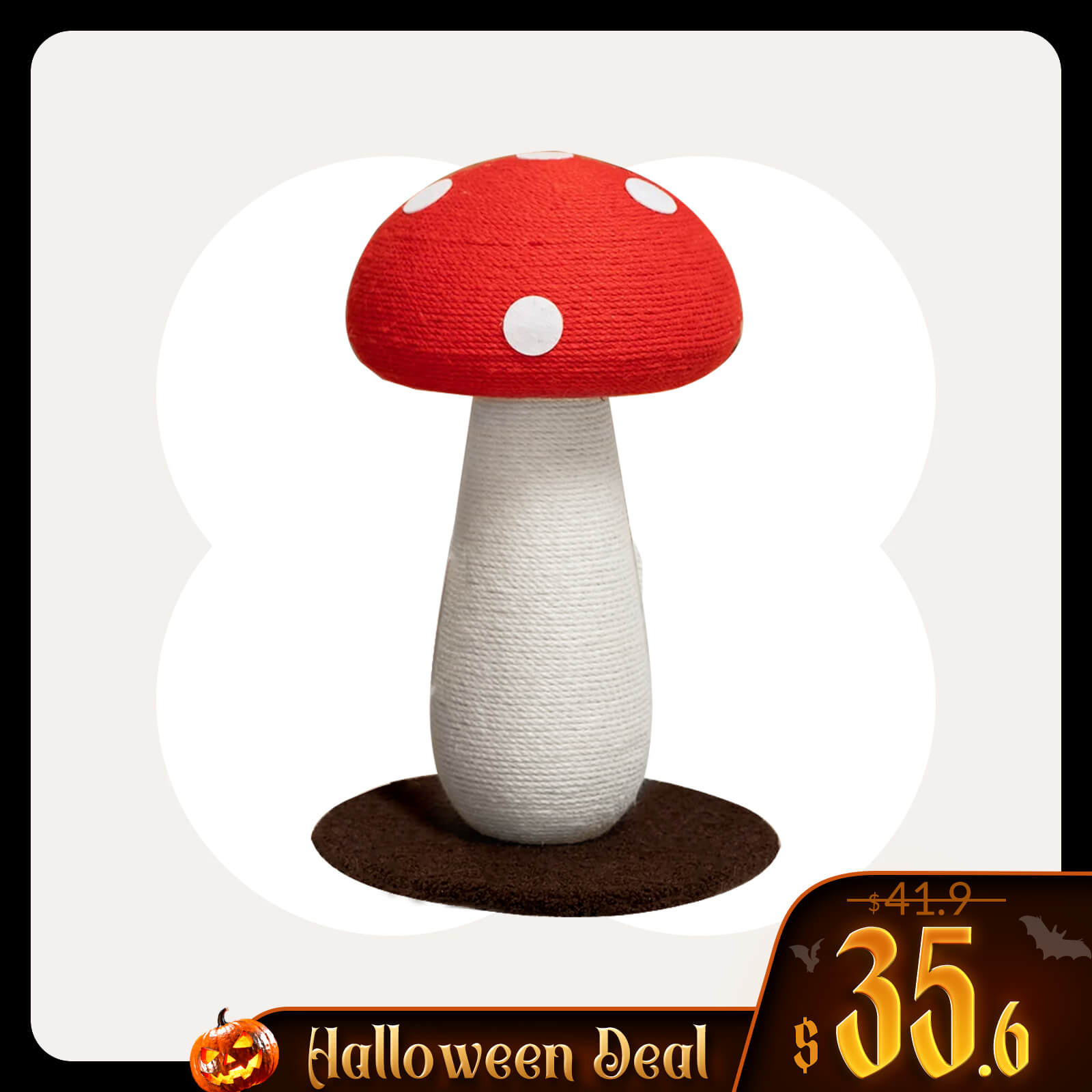 Mushroom Cat Scratcher