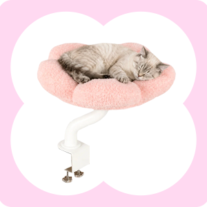 Cozy Flower Desk Cat Bed