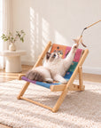 Foldable Cat Lounge Chair With Scratching Surface