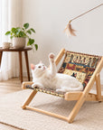 Foldable Cat Lounge Chair With Scratching Surface
