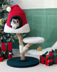 Santa Hat Cat Tree