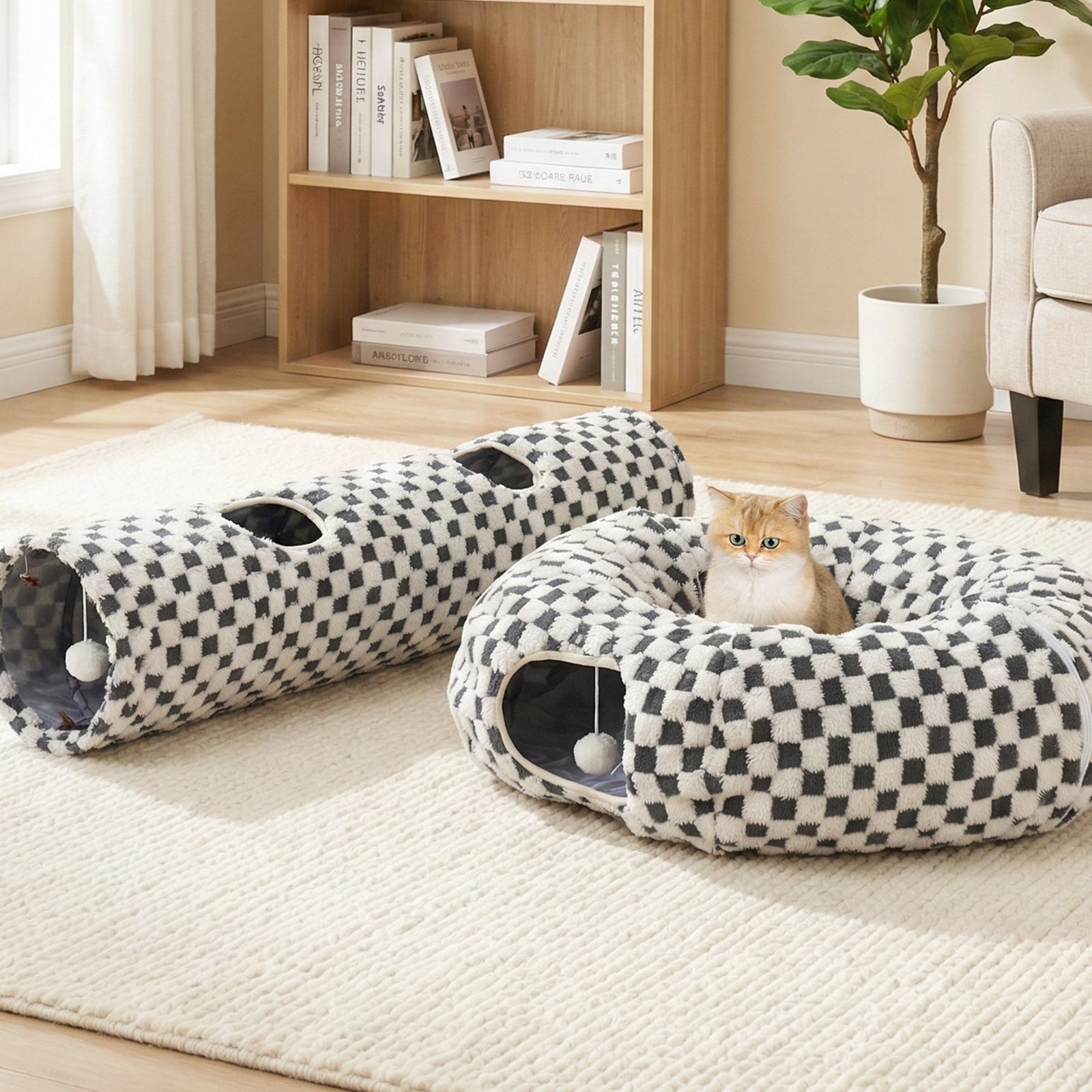 Elves in the Checkerboard Cat Tunnel