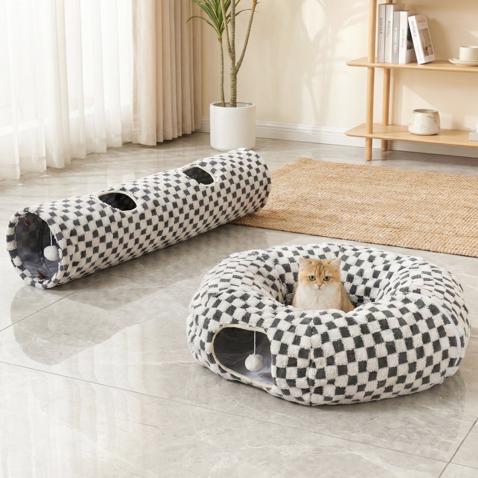 Elves in the Checkerboard Cat Tunnel