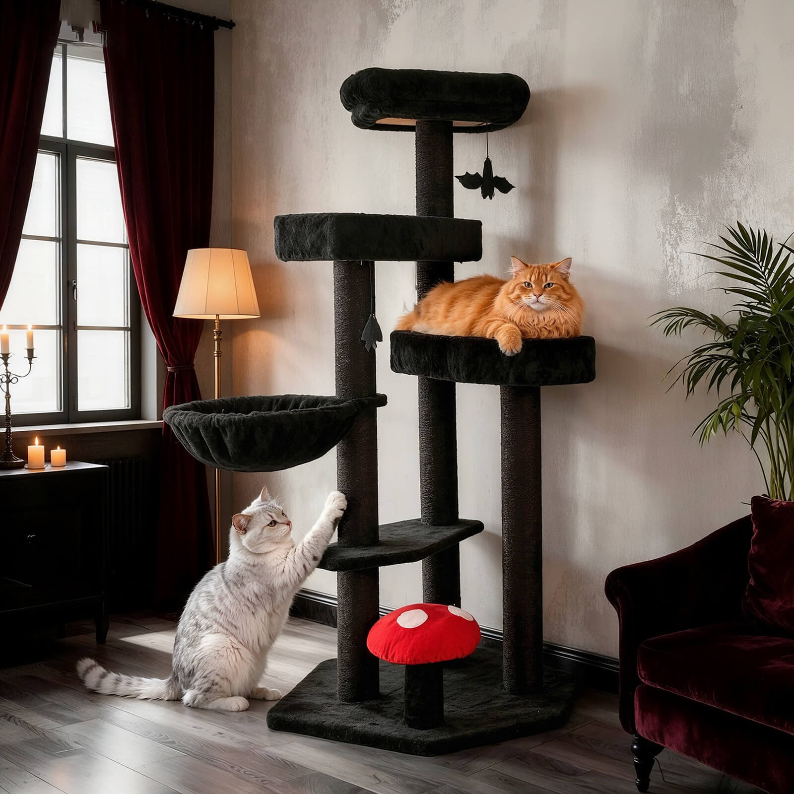 Upgraded Gothic Style Cat Tree