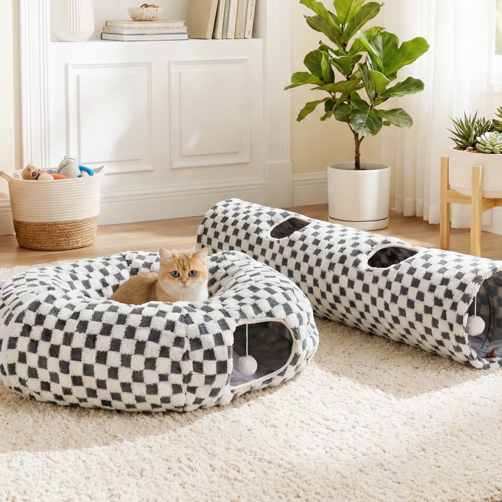 Elves in the Checkerboard Cat Tunnel