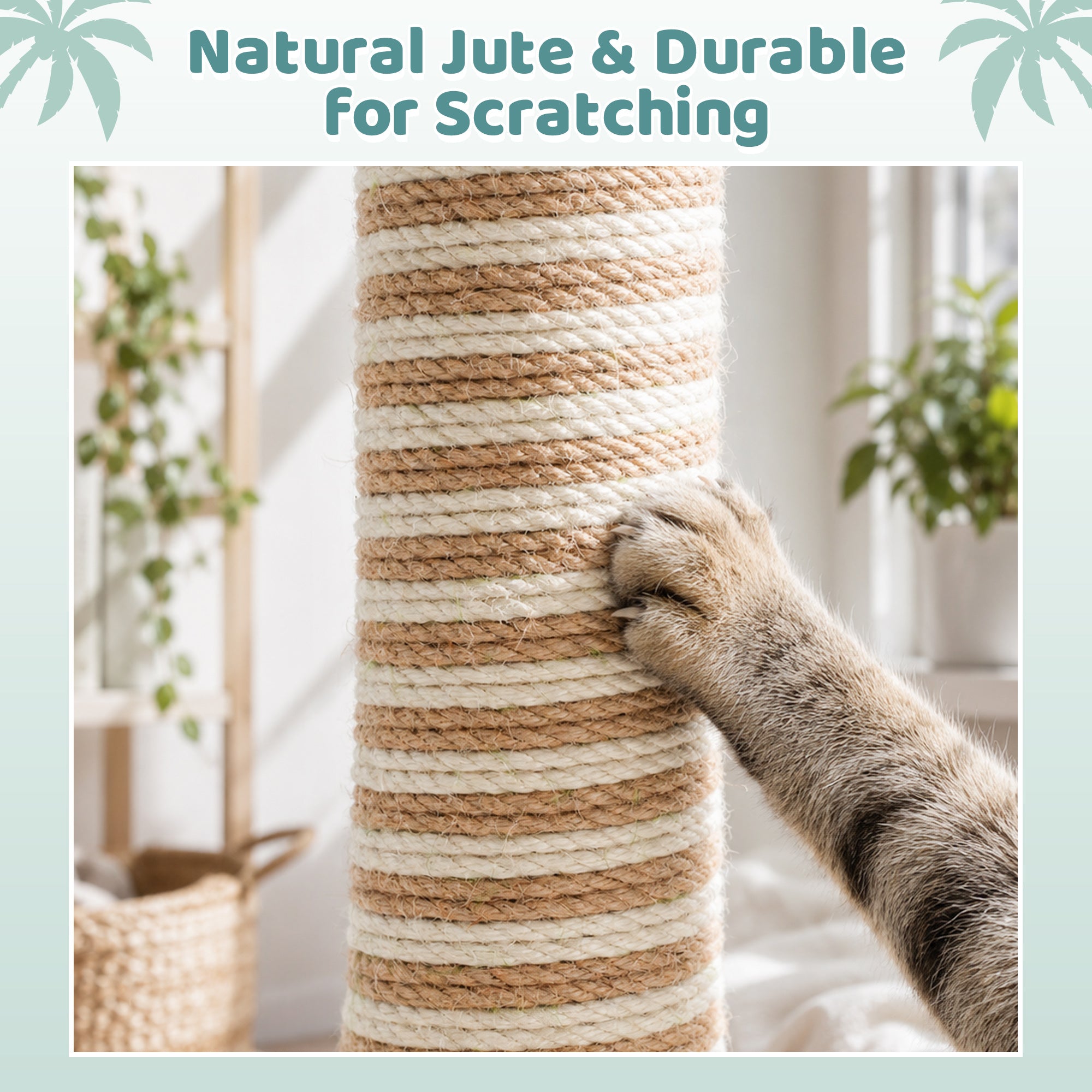 Coconut Palm Cat Scratching Post