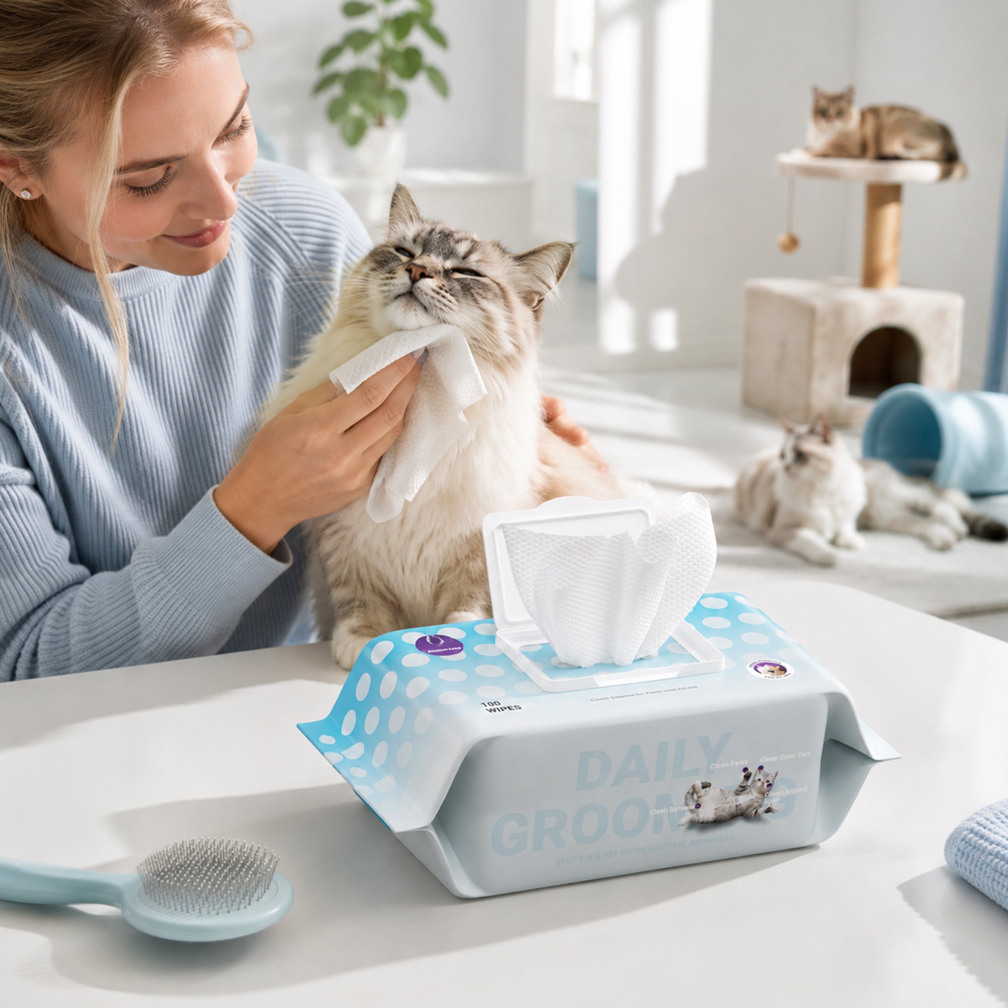 Happy &amp; Polly Premium Pet Wipes