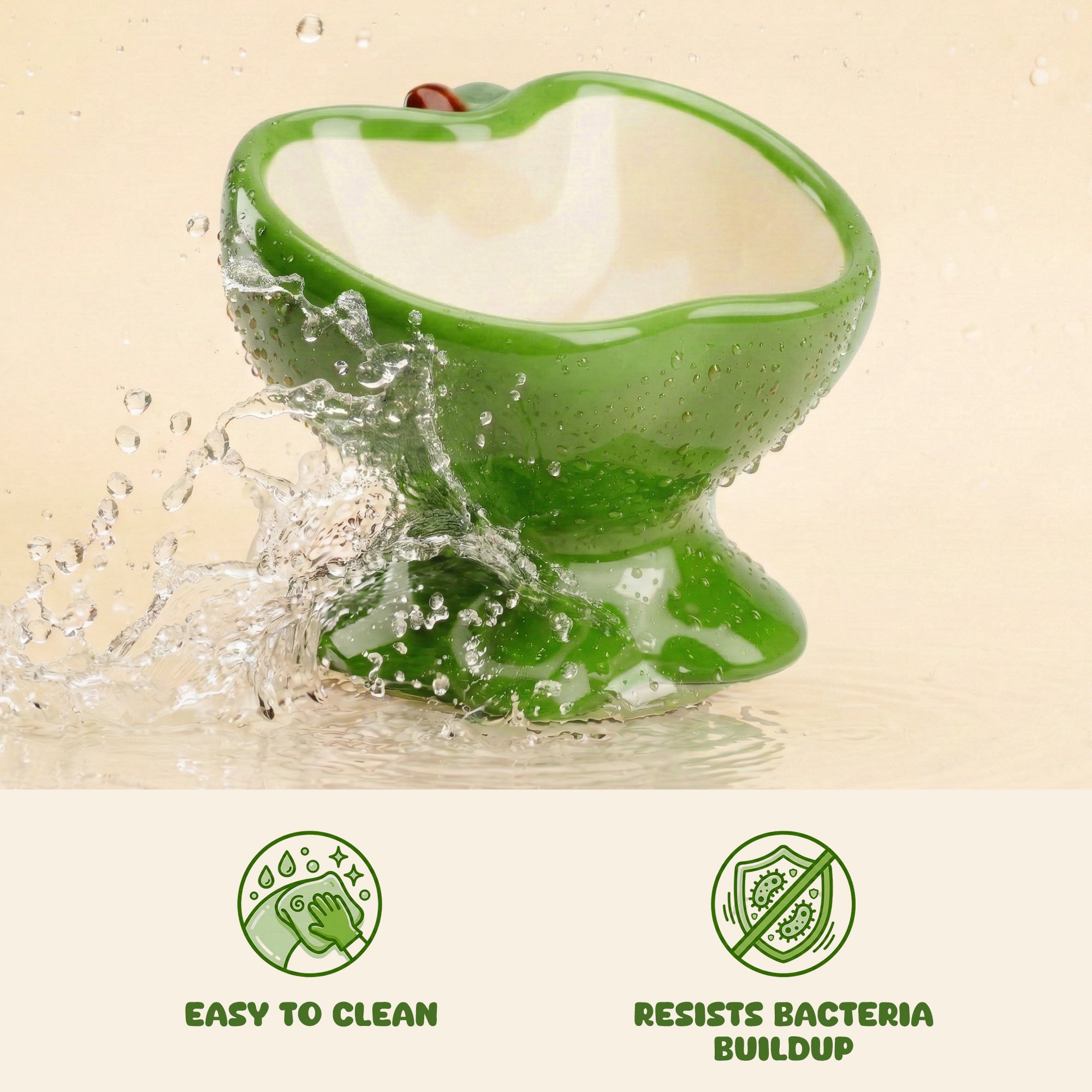 9oz Apple Bliss Elevated Cat Bowl