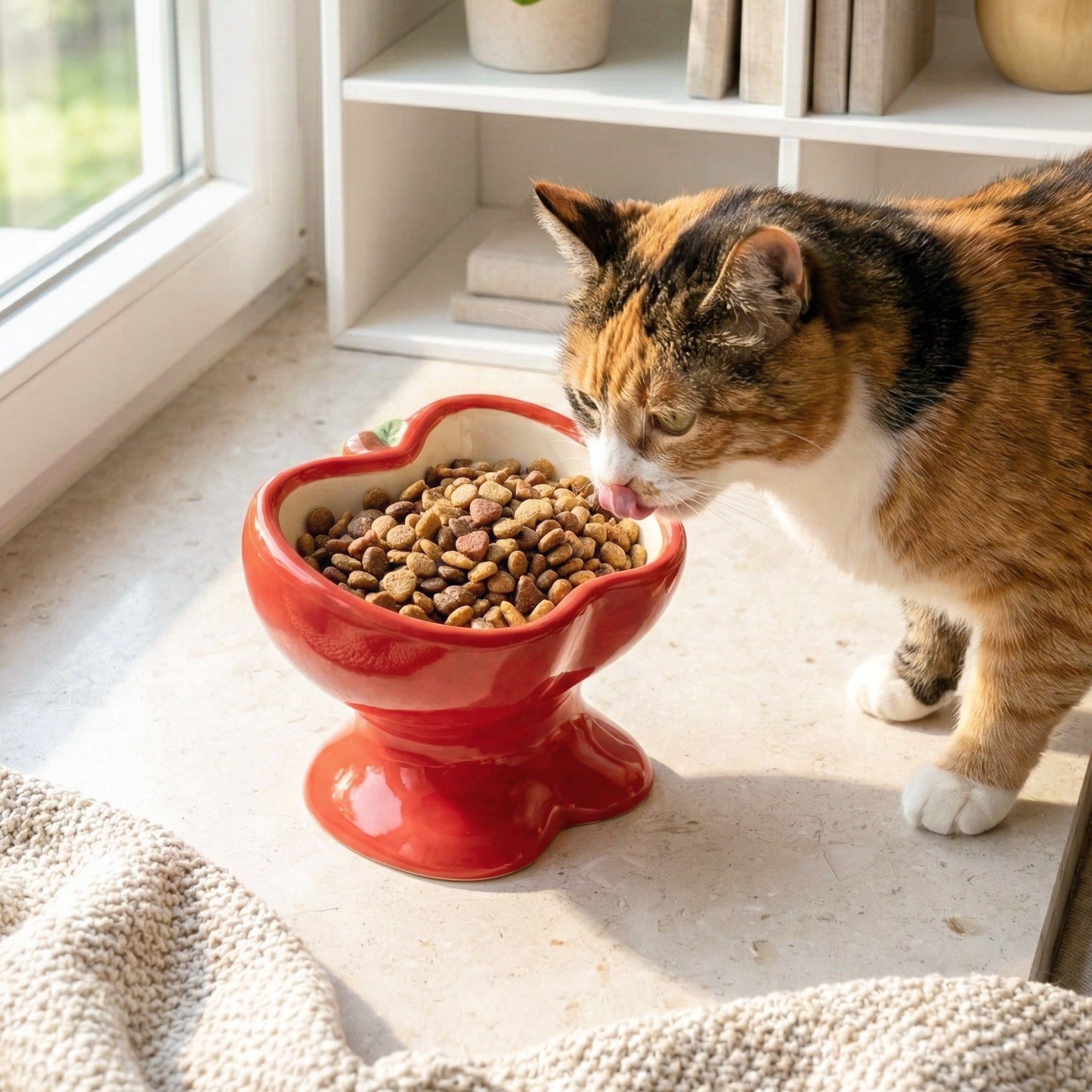 9oz Apple Bliss Elevated Cat Bowl