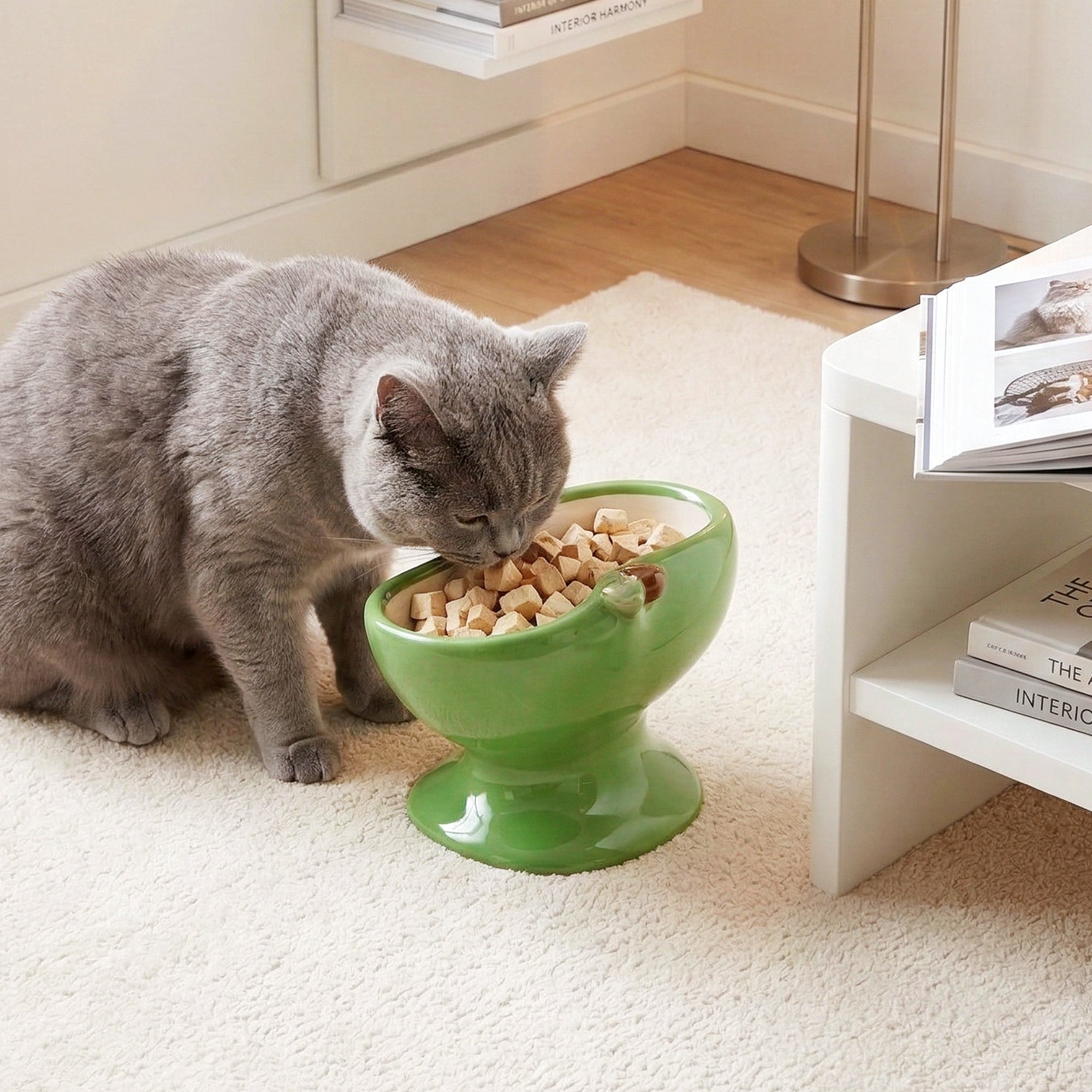 9oz Apple Bliss Elevated Cat Bowl