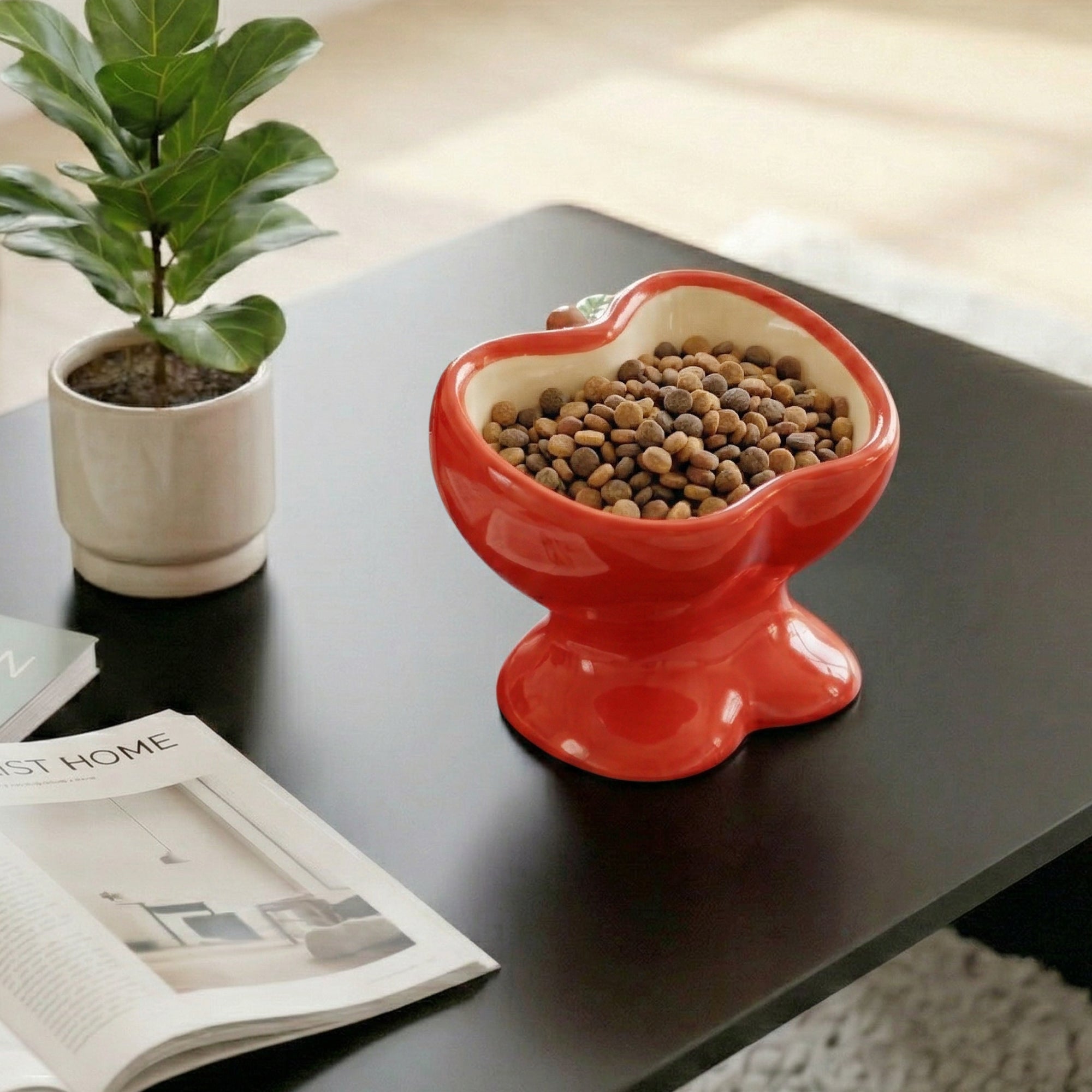 9oz Apple Bliss Elevated Cat Bowl