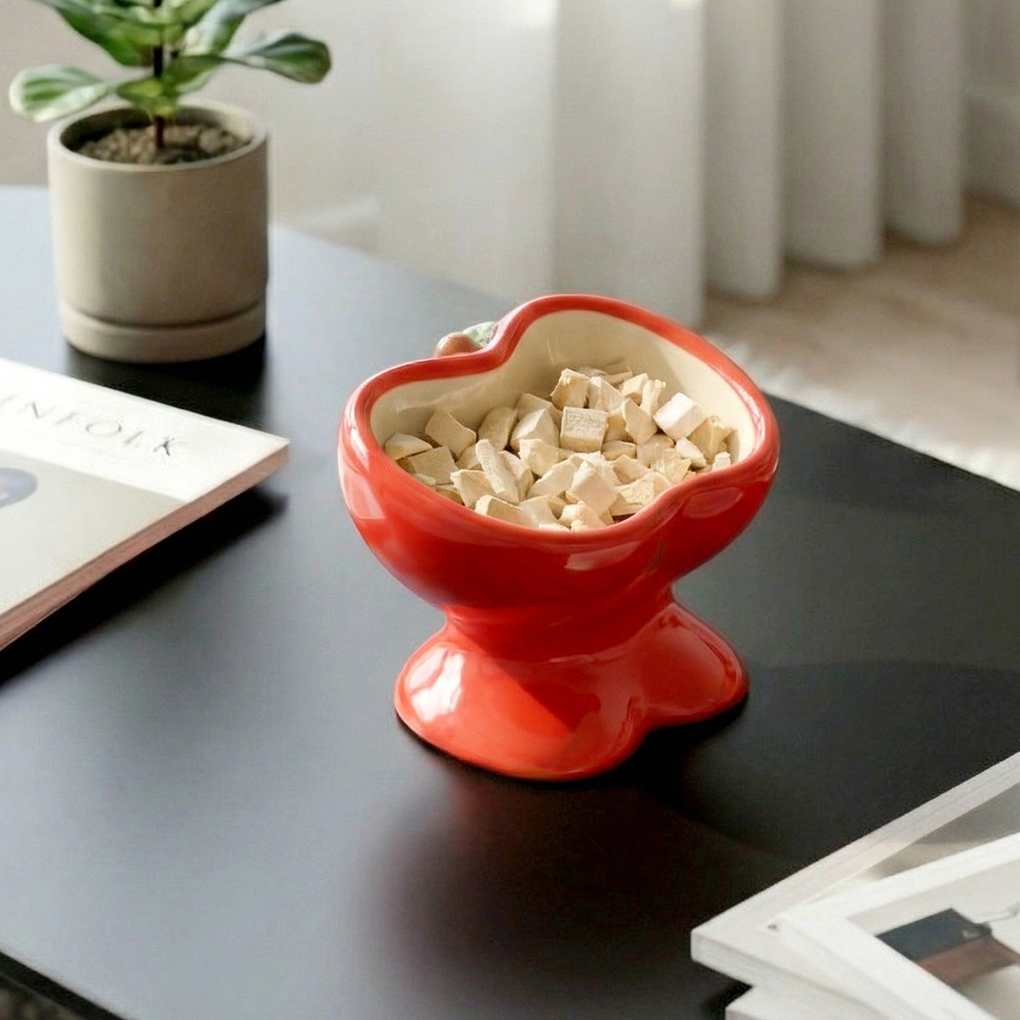 9oz Apple Bliss Elevated Cat Bowl