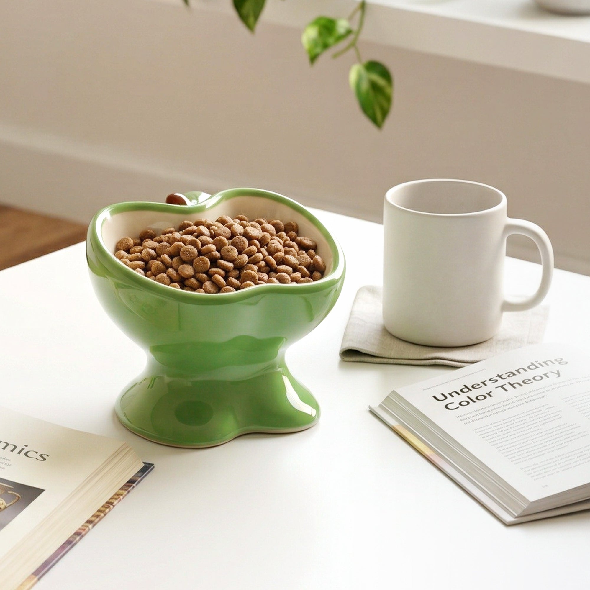 9oz Apple Bliss Elevated Cat Bowl