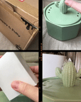 50oz/1.5L Cactus Style Cat Water Fountain