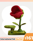 41.7'' Carnivorous Flower-Inspired Cat Tree
