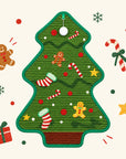 Durable Christmas Tree Cat Scratcher Mat
