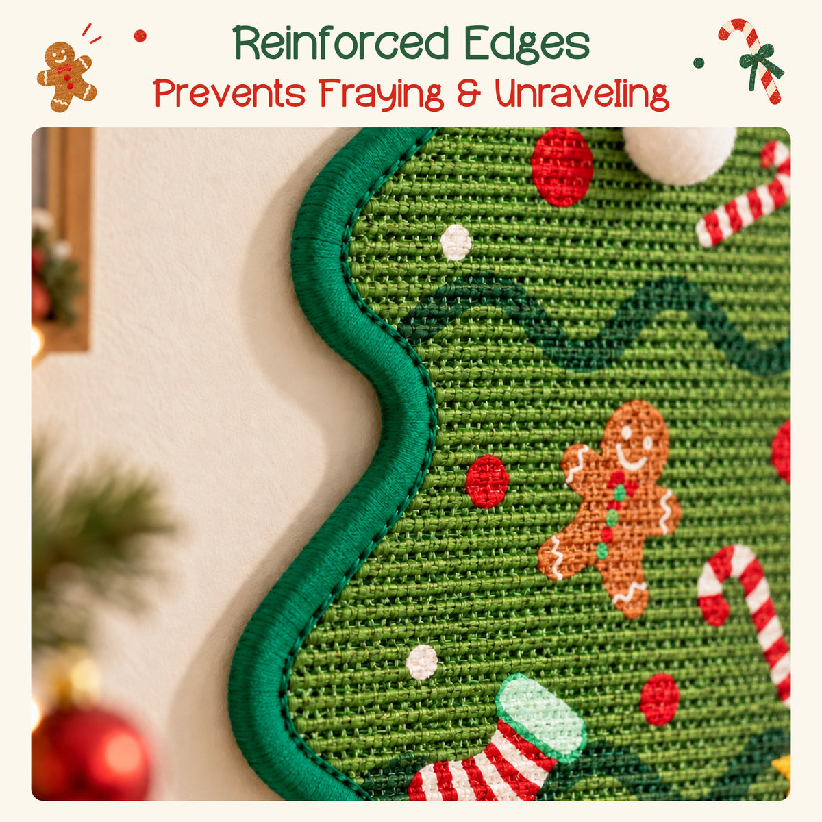 Durable Christmas Tree Cat Scratcher Mat