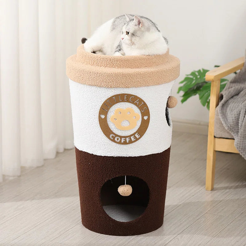 Coffee Cup Cat Tree