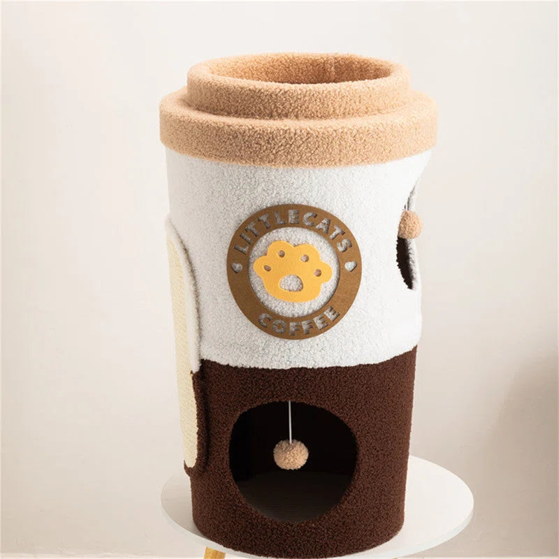 Coffee Cup Cat Tree