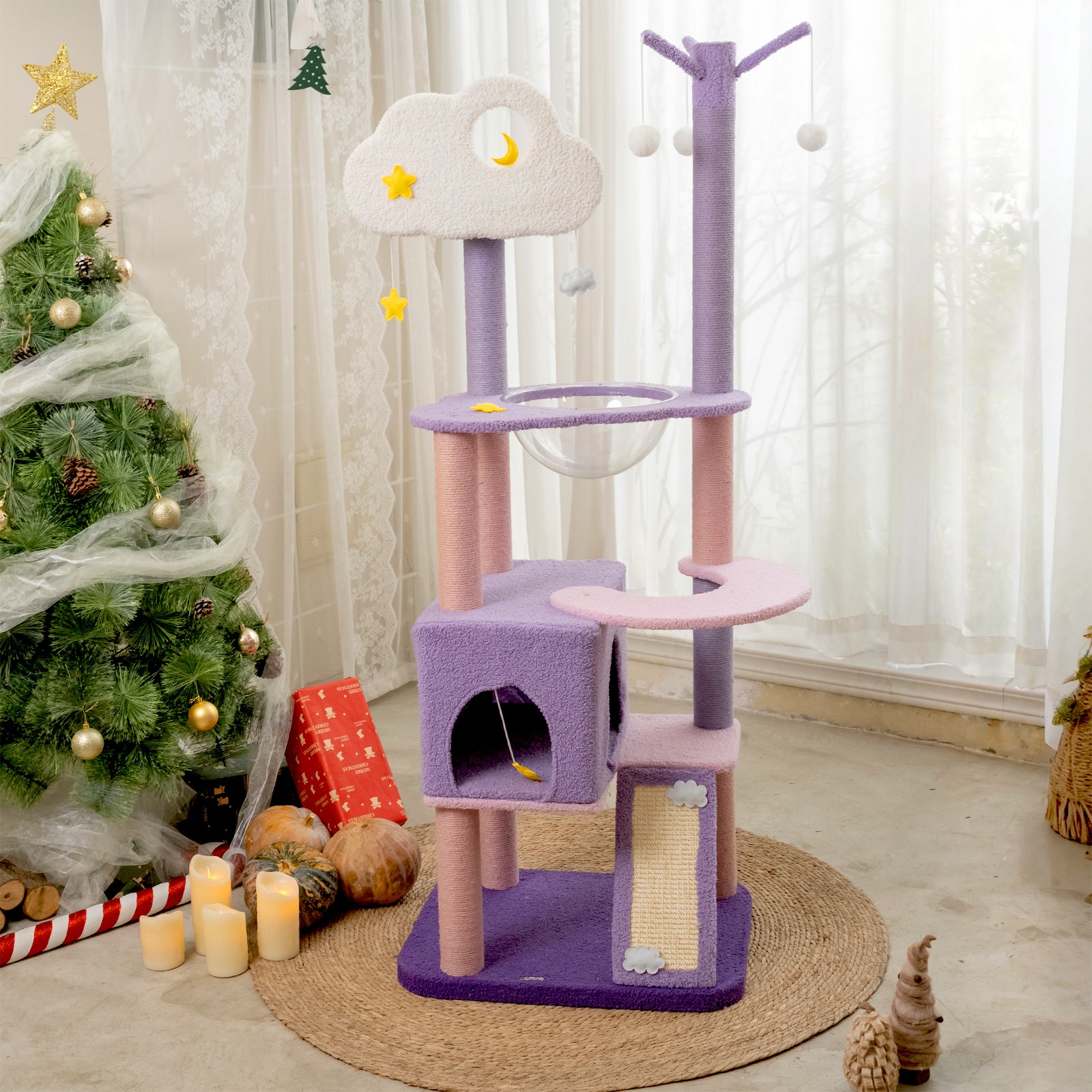 Moonlight Cat Tree – Happy & Polly Moonlight Cat Tree – Happy & Polly