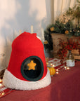 Christmas Santa Hat Cat Bed