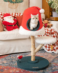 Santa Hat Cat Tree