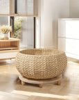 Handwoven Rattan Wood Cat Bed