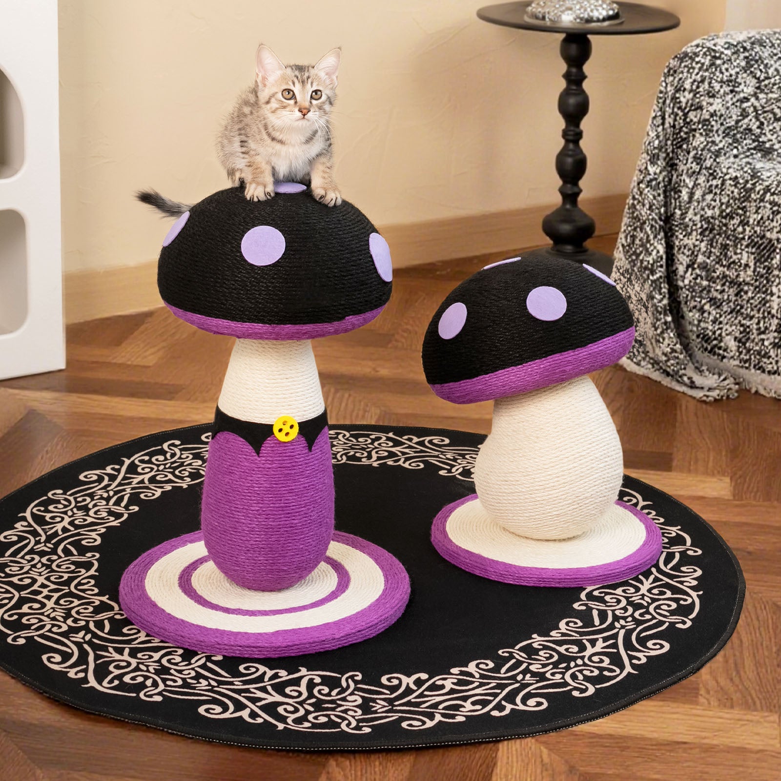 Purple Poison Mushroom Cat Scratcher