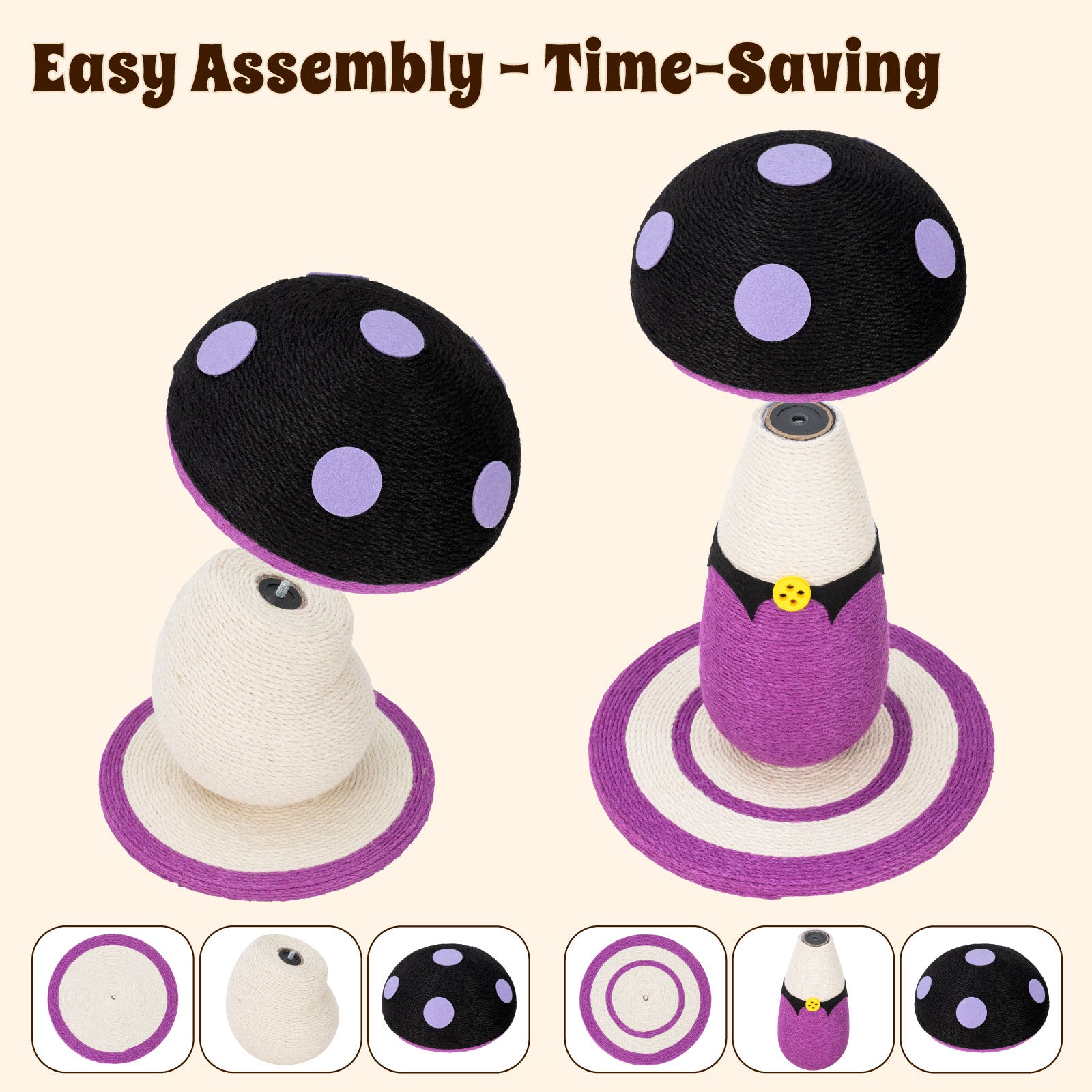 Purple Poison Mushroom Cat Scratcher