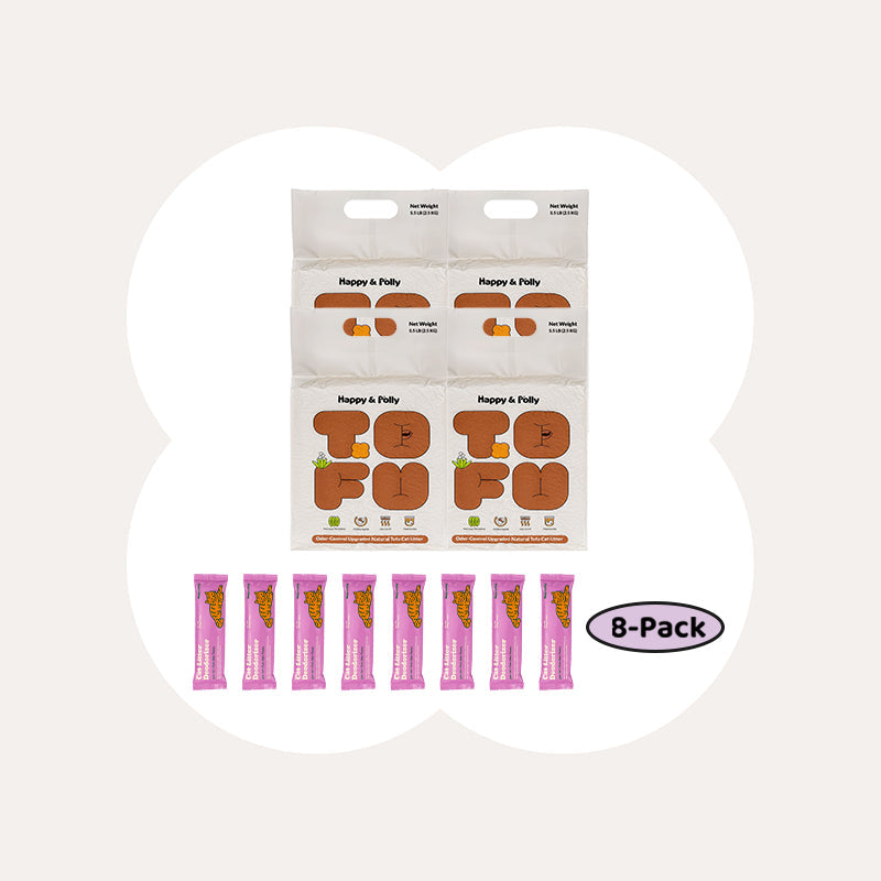 Plant-Based Tofu Litter with Triple Natural Deodorizers – Happy
