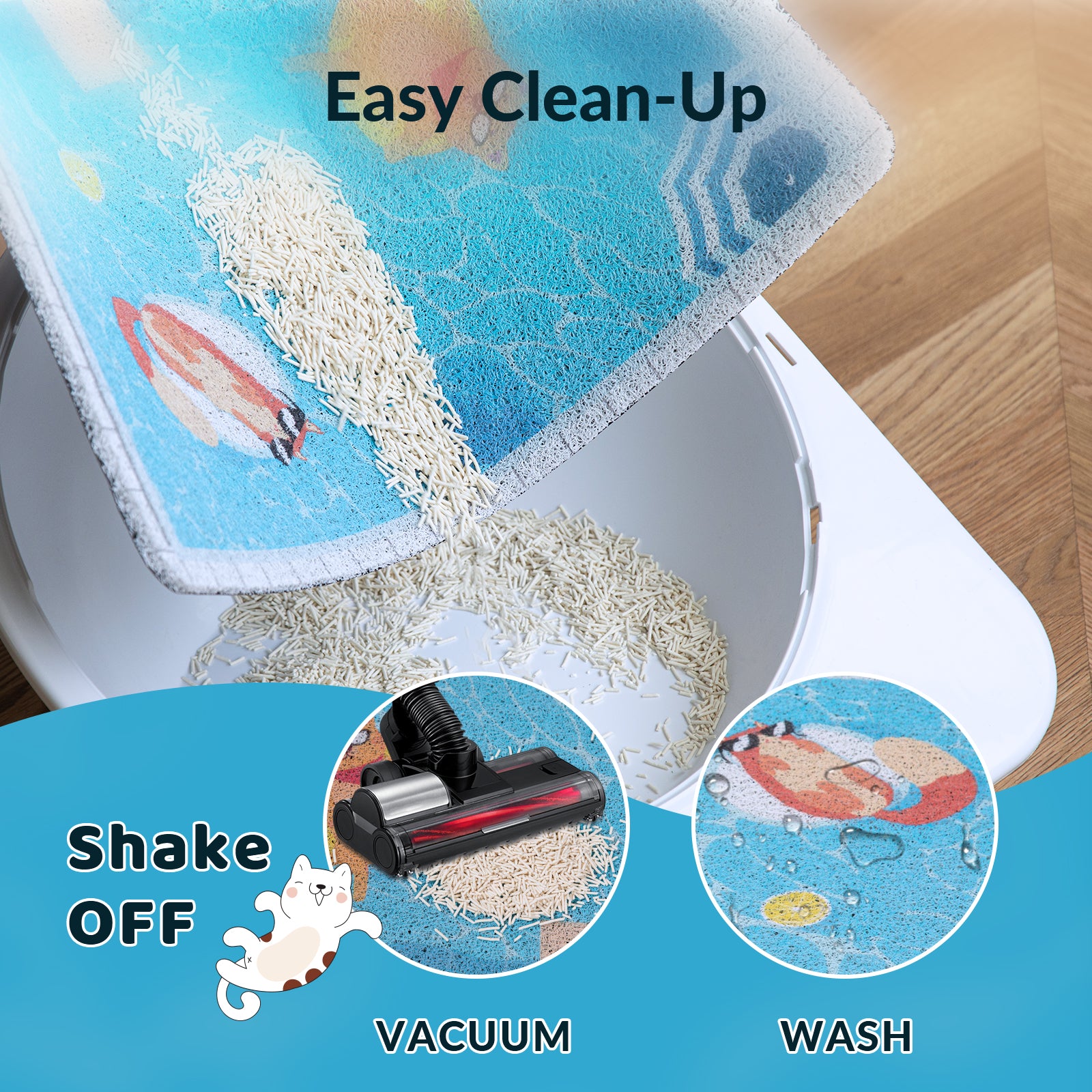 Summer Pool Cat Litter Mat