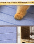 Modern Felt L-Shape Cat Scratcher