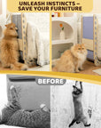 Modern Felt L-Shape Cat Scratcher
