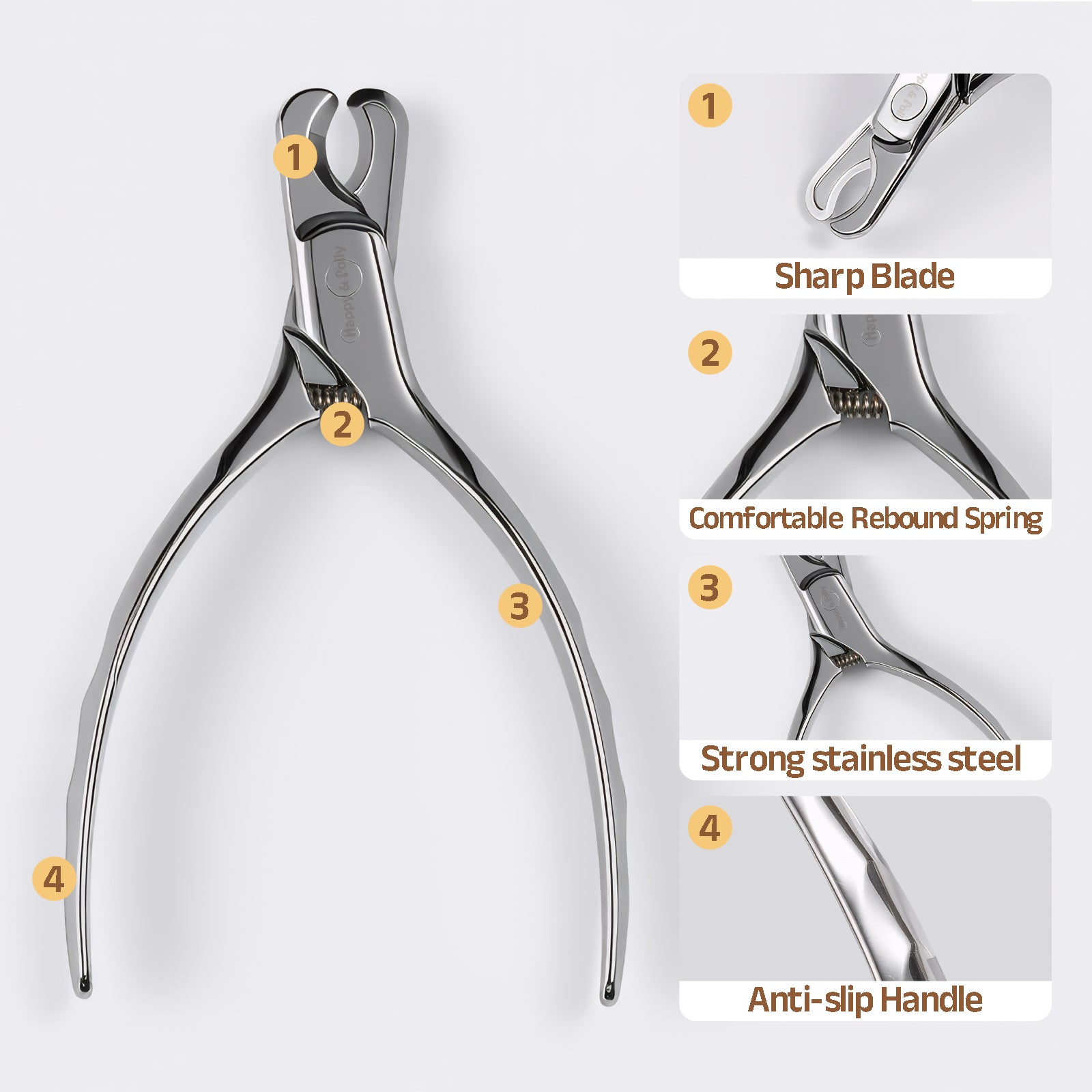 Stainless Steel Pet Nail Clipper with Nail File