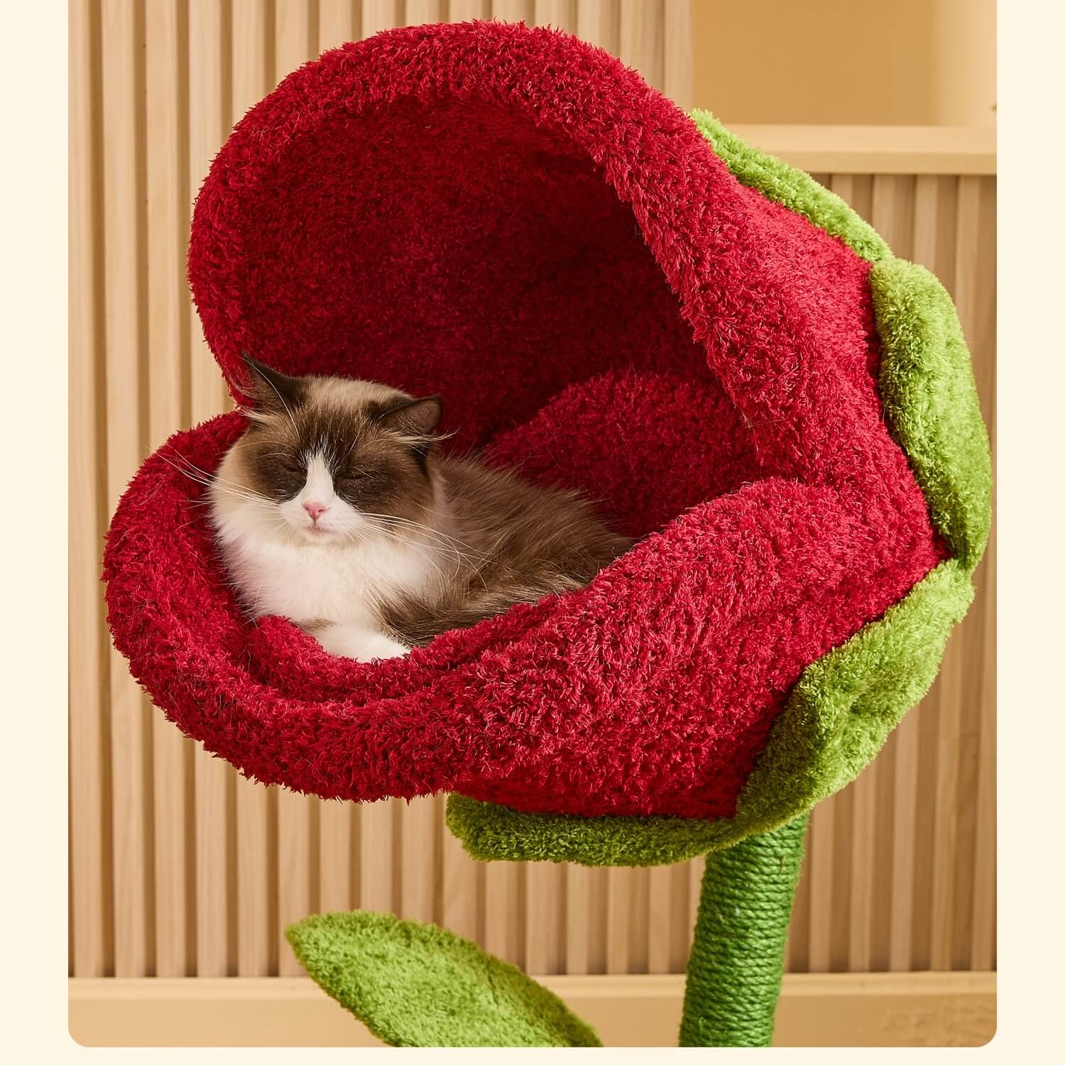 41.7'' Carnivorous Flower-Inspired Cat Tree – Happy & Polly