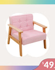 Wood Backrest Cat Sofa Chair