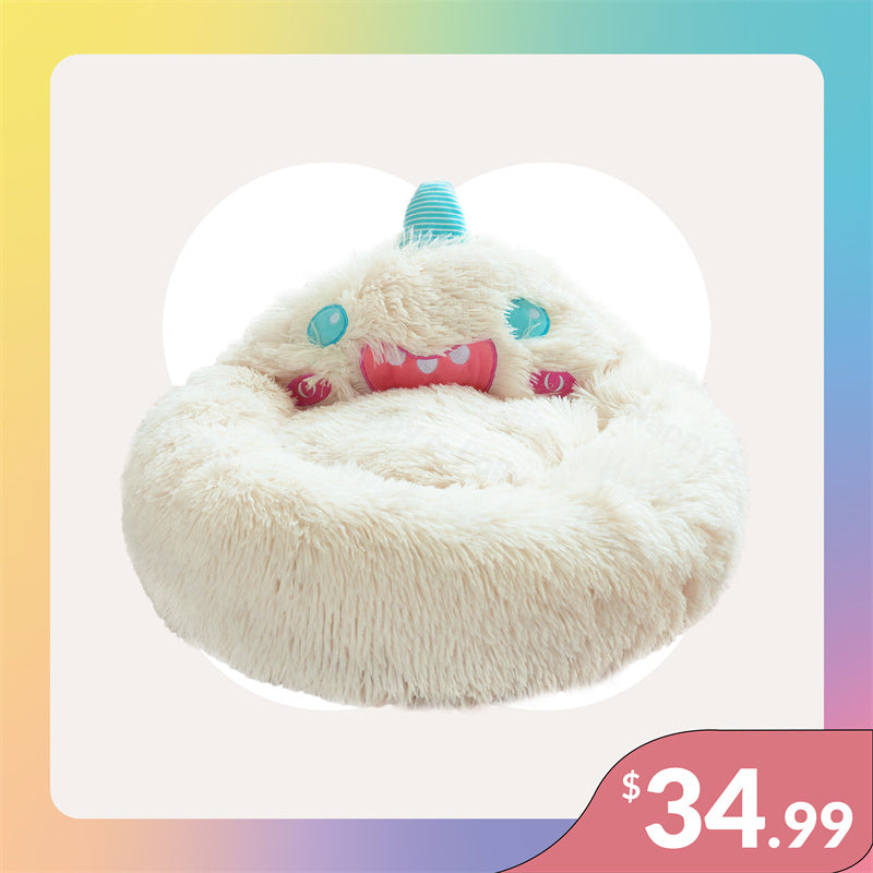 Snow Monster Cat Bed