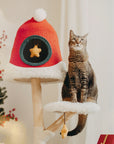 Santa Hat Cat Tree