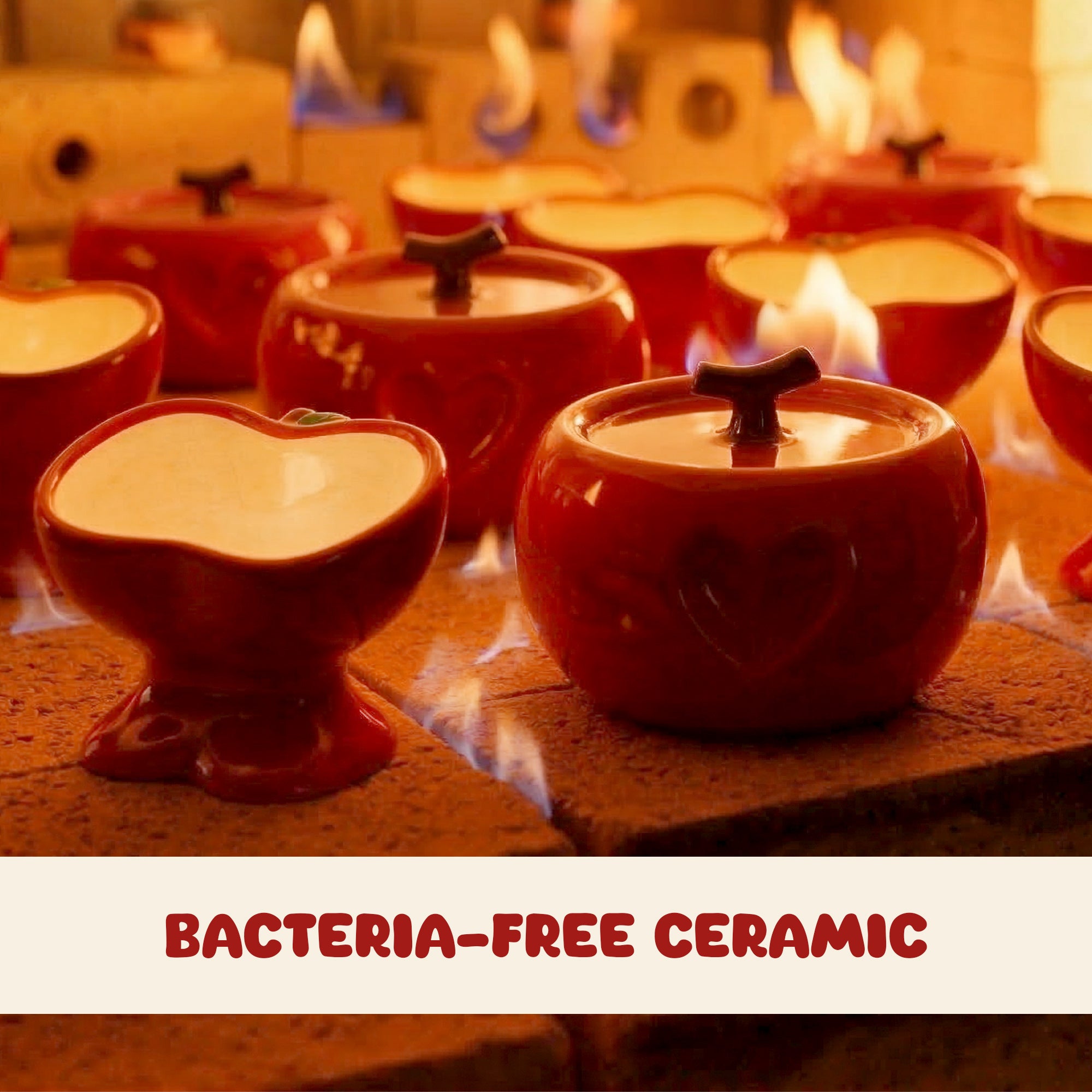 Love Apple Cat Bowl &amp; Fountain Set