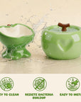 Love Apple Cat Bowl & Fountain Set