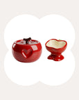 Love Apple Cat Bowl & Fountain Set