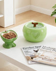 Love Apple Cat Bowl & Fountain Set