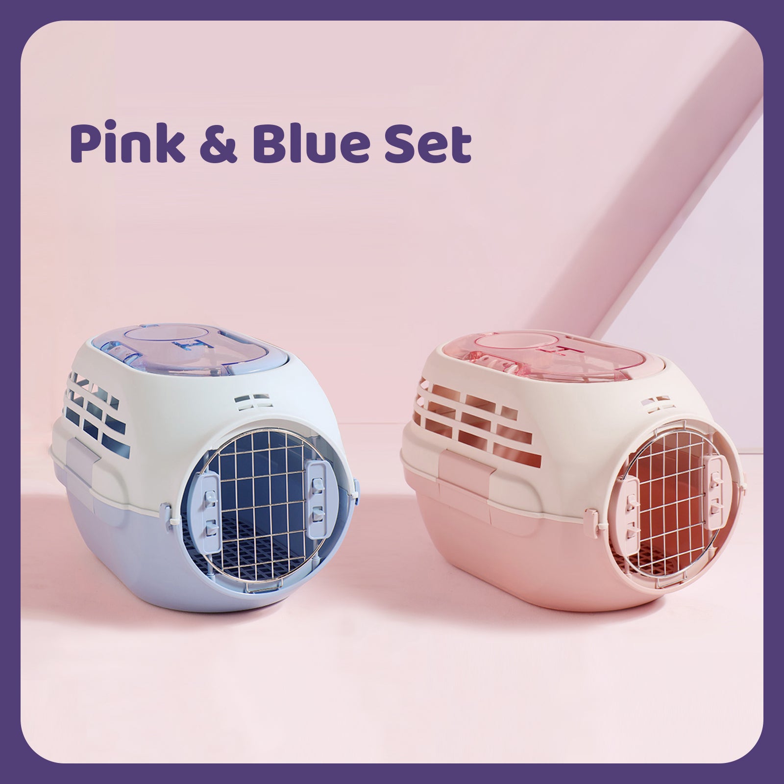 Double Door Airbox Cat Carrier – Happy & Polly